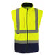 Blouson softshell haute visibilité ZOÉ 2 en 1 jaune/marine