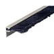 Profil brosse en F aluminium