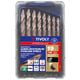 Coffret de 19 forets métaux TSP HSS revêtu FUSIO - Plage de diamètres 1 à 10 mm