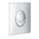 Plaque de commande pour bâti-support SKATE AIR - vertical - double volume - chromé