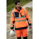 Parka haute visibilité LUMINA orange/marine