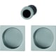 Ensemble poignée carrée pour porte coulissante intérieure SET 5 4921