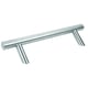 Poignée de tirage tubulaire déportée  simple  droite en T inox 304 longueur 1400 mm
