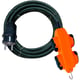 Rallonge multiprises POWERBLOCK - 4 prises à clapet - câble H07RN F3G1,5 IP44 - 10 m