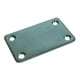 Plaque de fixation 82,5 x 50 mm - épaisseur 2 mm - acier zingué