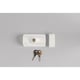 Verrou de fenêtre SECURIT'LOCK avec fermeture à clé blanc