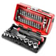 Composition de douilles et d'embouts 1/4" NANO avec cliquet rotatif R.360NANO