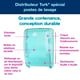 Distributeur mural de papier d'essuyage pour poste de lavage turquoise W6
