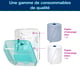Distributeur mural de papier d'essuyage pour poste de lavage turquoise W6
