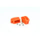 Sabot enveloppant pour marchepied Orange 50 mm par Paire
