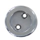 Support d'extrémité avec enjoliveur pour tube rond chromé diamètre 25 mm