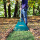 Balai à gazon plastique XL 27 dents avec manche bois - 65 cm