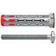 Cheville métallique pour plaque de plâtre et matériaux corps creux DUOHM avec vis métaux TC Torx®