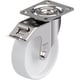 Roulette de manutention pivotante à frein en inox LEX-PO-FI