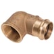 Coude bronze 90° à sertir femelle