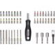 Embouts de vissage Extra Hard avec porte embout, tournevis et douilles vissage 6 empreintes en Coffret de 44 pièces