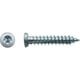 Vis béton pour fixation de châssis tête fraisée Torx® T30 zingué