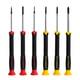 Jeu de 6 tournevis micro-précision : 3 fente + 3 Phillips®