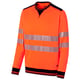 Sweat col rond haute visibilité LUKLIGHT orange