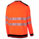 Sweat col rond haute visibilité LUKLIGHT orange