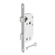 Serrure à larder - 40 mm - 133 x 63 x 10 mm - clé L - réversible