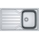 Évier de cuisine inox 1 cuve Flash FLN 611-86 à encastrer - 860 x 500 mm