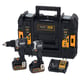 Lot de 2 machines 18V DCD805+DCF850 MCLAREN avec 2 batteries 5 Ah, un chargeur et un coffret TSTAK®