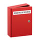 Coffret registre de sécurité époxy rouge RAL 3000