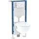 Bâti-pack WC Duofix et WC suspendu Renova semi-caréné