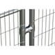Collier anti-vandalisme simple pour clôture mobile de chantier HERAS