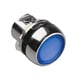 Tête de bouton-poussoir affleurant lumineux série 800FM-LF - métal - 22,5 mm - bleu - 800FM-LF6