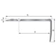 Nez de marche strié 9T - 70x35 mm- longueur 3000 mm