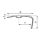 Nez de marche strié à visser 6V - 36x18 mm - longueur 3000 mm