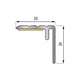 Nez de marche adaptable adhésif - hauteur 7 à 12 mm longueur 2700 mm