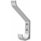Patère design 2 têtes hauteur 135 mm - aluminium
