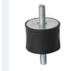 Silentbloc en caoutchouc avec embouts filetés - Diamètre : 40 mm - Filetage : M8 - Hauteur : 30 mm