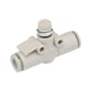 Limiteur de débit série AS-F - 8 mm - raccord instantané - en ligne - compact - G1/4" - AS2052F-08
