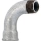 Courbe 90° mâle femelle grand rayon 001 galvanisé
