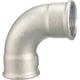 Courbe 90° femelle grand rayon 002 galvanisé
