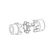 Moyeu alésé RCN REPERE 1 pour accouplement ROTEX - Taille accouplement : 19 - Alésage : 19 mm - aluminium