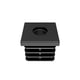 Embout plastique fileté noir M10 - 35 x 35 mm - 10 mm