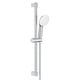 Ensemble de douche 1 jet 8l avec barre 600 mm Tempesta 110 Chromé