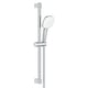 Ensemble de douche 2 jets 8l avec barre 600 mm Tempesta Cube 110 chromé
