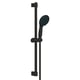 Ensemble de douche 2 jets 8l avec barre 600 mm Tempesta 110 Matt Black