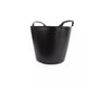 Seau flexible CAPAZO PEHD noir 42 litres poignée incorporée