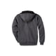 Sweat à capuche zippé 101759 gris carbone