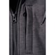 Sweat à capuche zippé 101759 gris carbone