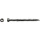 Vis Terrasse tête fraisée crantée sous tête Torx® double filet anti-fendage pointe autoperceuse inox A2