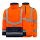 Parka haute visibilité 4 en 1 DAKOTA orange/marine