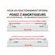 Ensemble SAF Evolution pour porte coulissante de 21 à 60 kg longueur 1950 mm